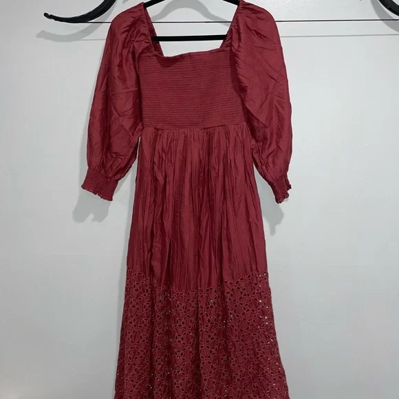 Free People Burgundy Dress - Picture 2 of 7